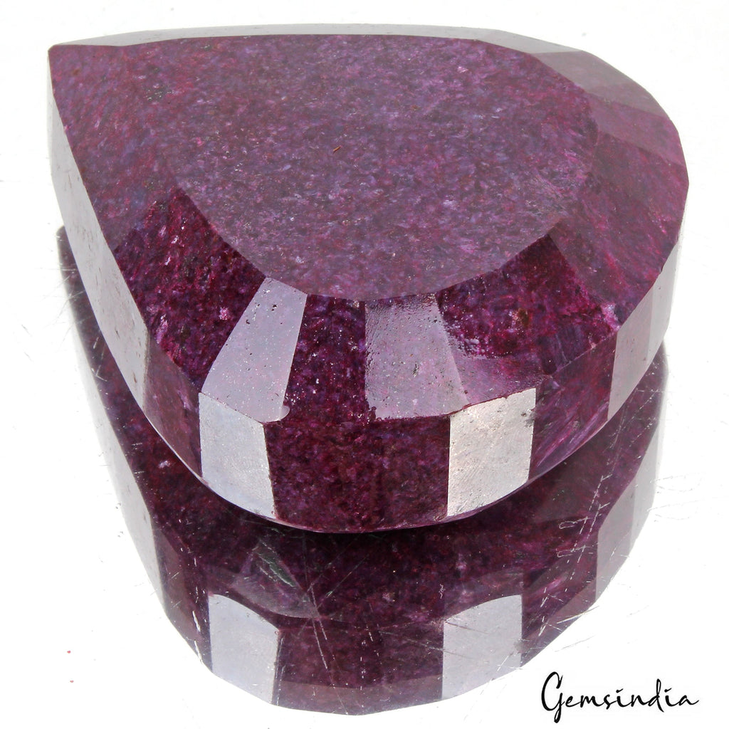 2100 Ct Large Natural Red Ruby Pear Cut Earth Mined Museum Size Loose Gemstone