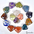 15 Pcs Heart Shaped Natural Crystals – Bulk Healing Multi Gemstones Collection