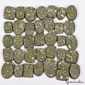 1530 Ct Natural Untreated Gold Pyrite Mix Cut Druzy Gems Lot 36 Pcs For Jewelry