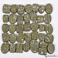 Pyrite Lot, Loose Gemstone, Untreated, Gold — 36 Pieces, 17mm to 27mm, 1530 Ct