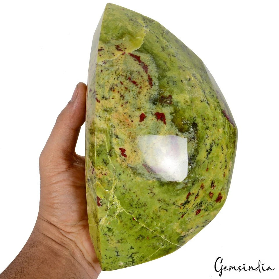 Opal Loose Gemstone, Untreated, Green — 8.5x4x4.75 Inch, 12650 Ct (2.53 Kg), Madagascar