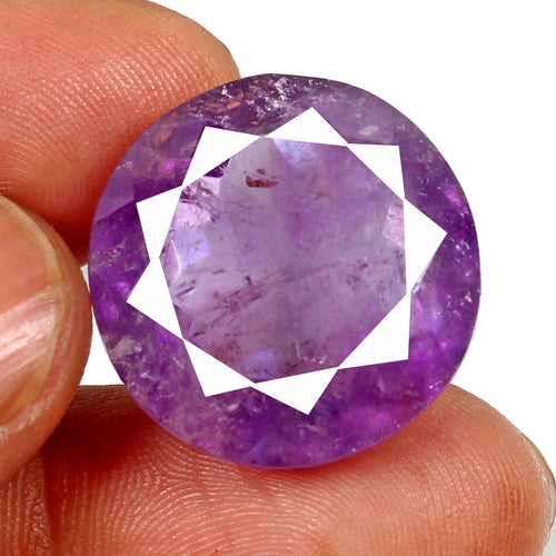 Amethyst Loose Gemstone, Untreated, Purple — 22x13 mm, 40.00 Ct, Brazil
