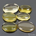 Citrine Lot, Cabochon, Untreated — 6 Pieces, 22mm to 29mm, 157.00 Ct, Brazil