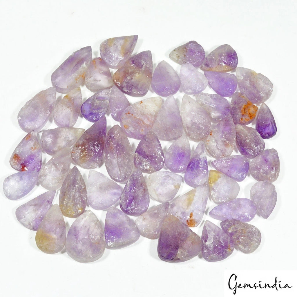 1000 Cts/49 Pcs Natural Untreated Purple Amethyst Druzy Loose Wholesale Gems Lot