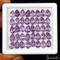 40 Pcs Natural Purple Amethyst Pear Shape 9mmx5mm Calibrated Loose Gemstone Lot