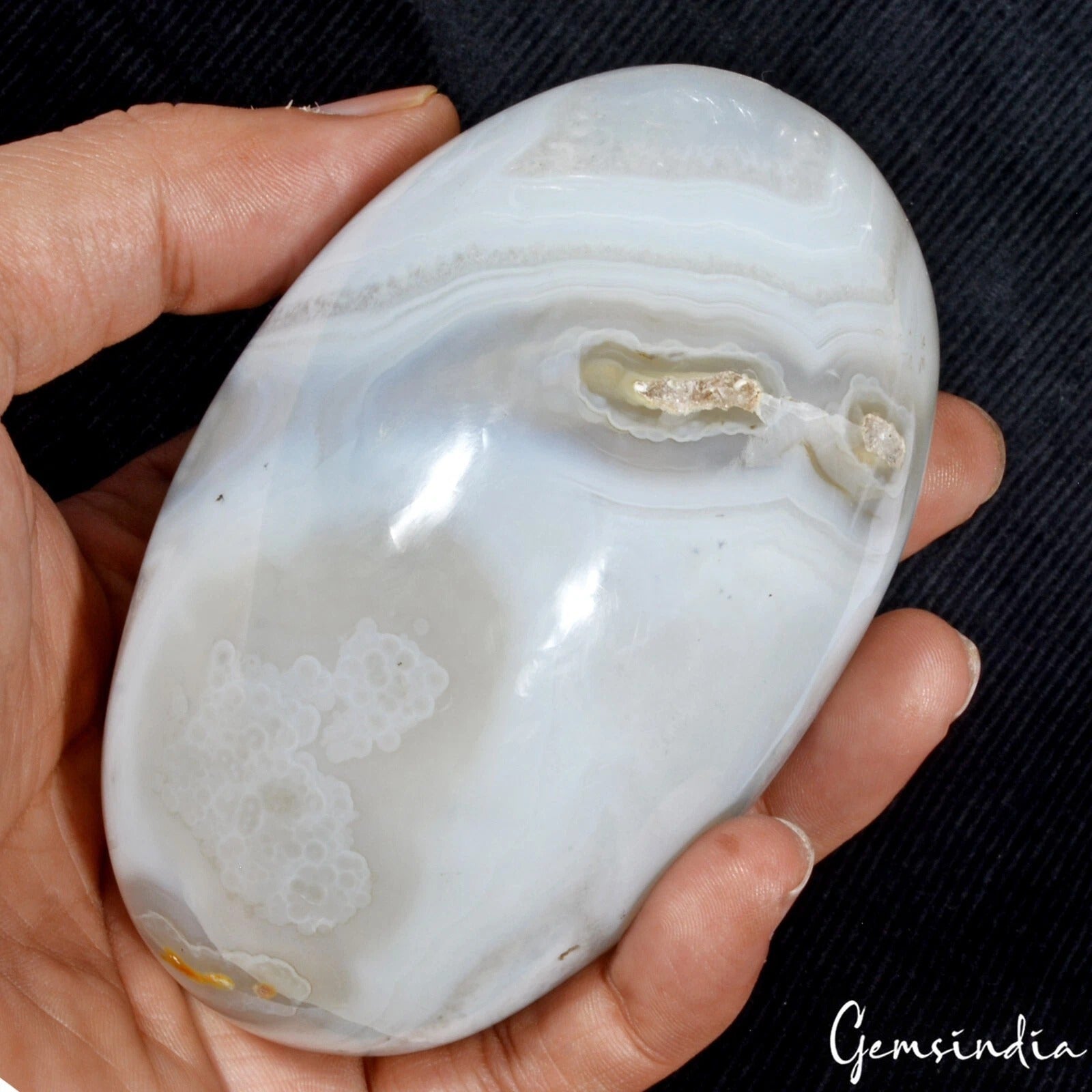 3100Ct Natural Onyx Agate Huge Crystal Healing Mineral Egg/Lingam Shape Gemstone