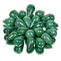 900 Ct Natural Green Emerald Pear Drop Cab Briolette Loose Gemstone Lot 21 Pcs
