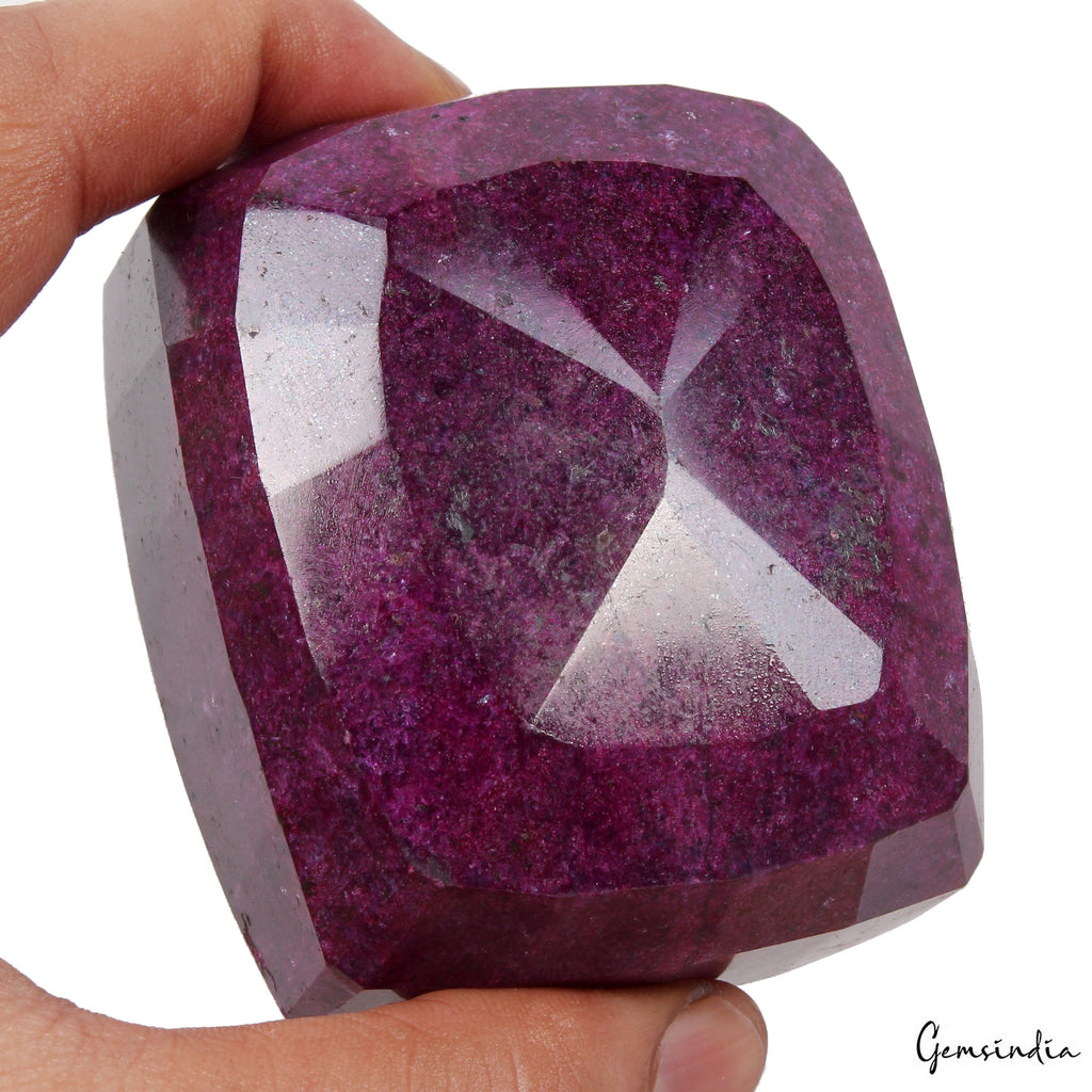 Natural Pink Red Ruby 2620 Ct Cushion Cut Loose Earth mined Museum Size Gemstone