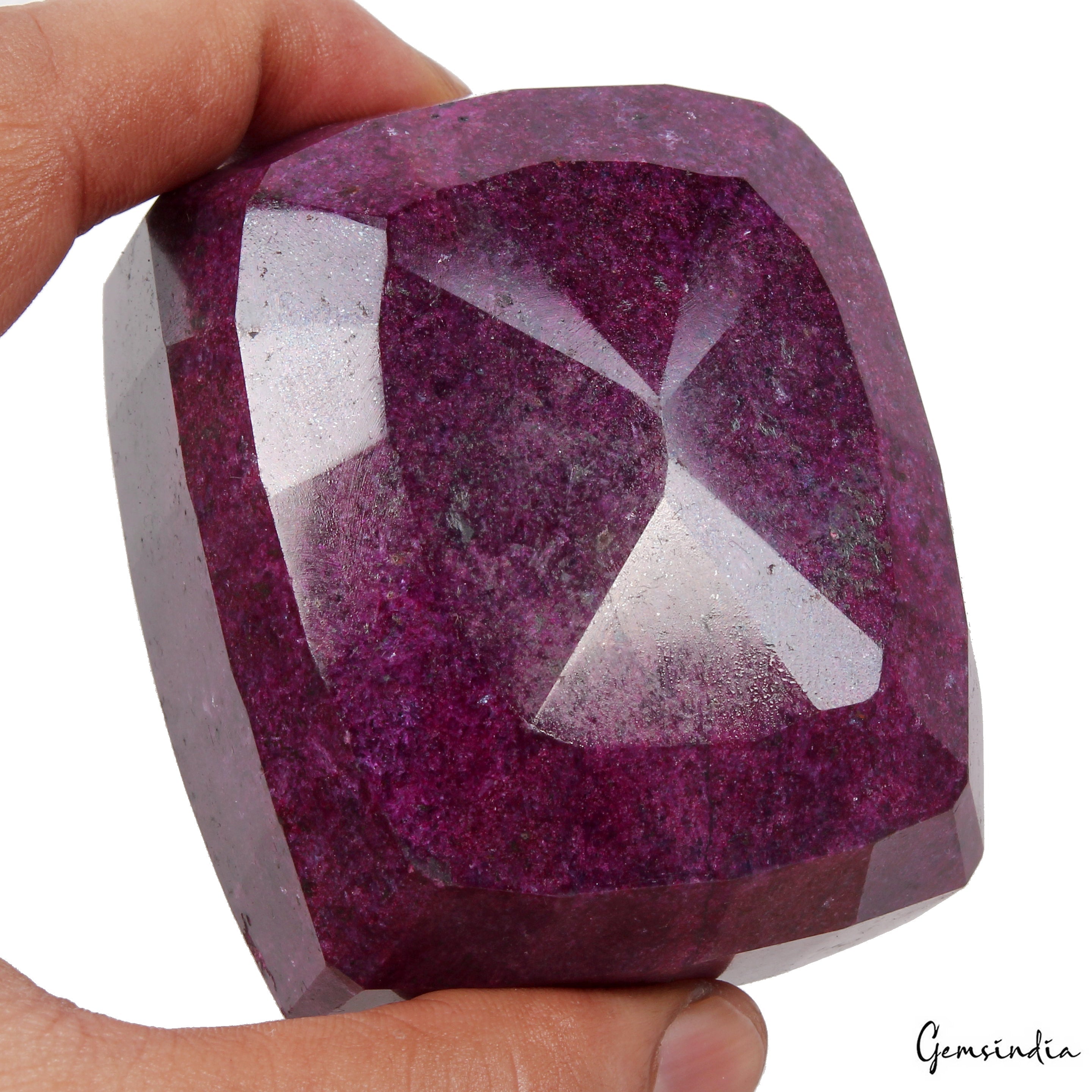 Natural Pink Red Ruby 2620 Ct Cushion Cut Loose Earth mined Museum Size Gemstone