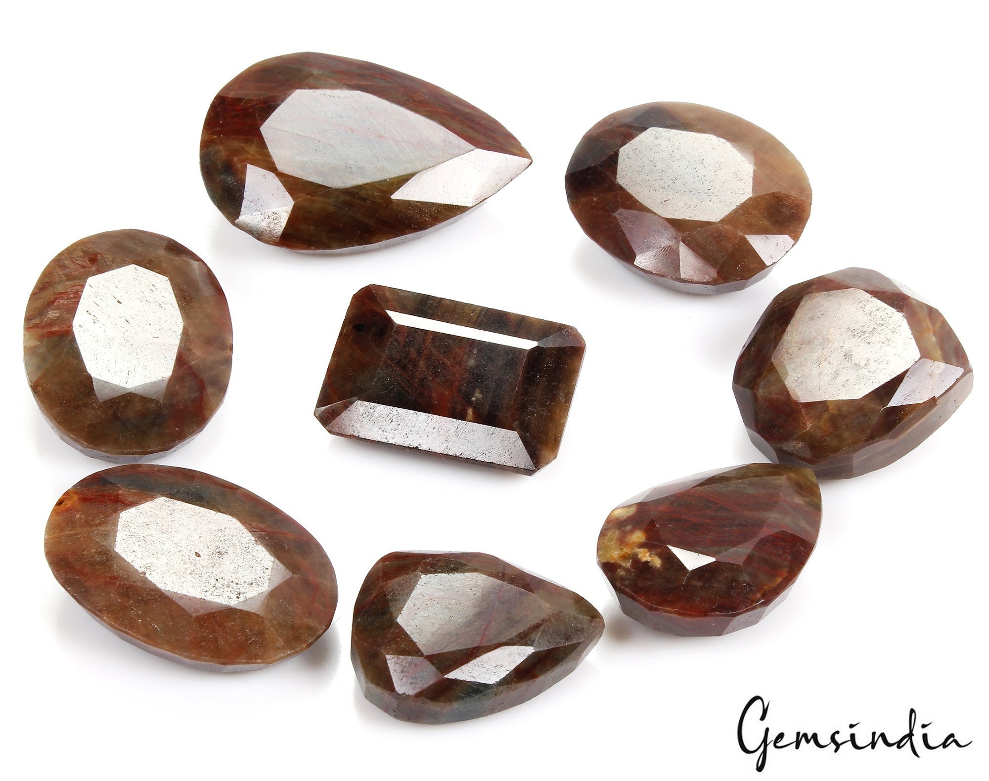 2550 Ct Natural Untreated Brown Sapphire w/ Red Streaks Loose Wholesale Gems Lot