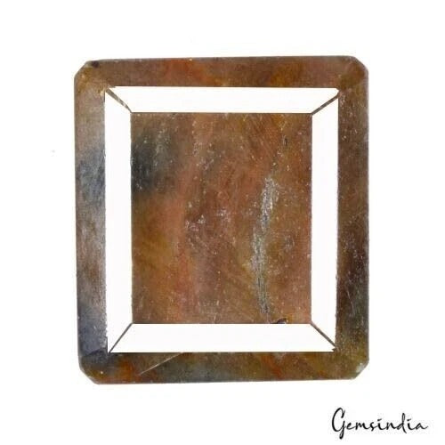 Blue Sapphire Loose Gemstone, Untreated, Brown — 33 x 30 x 14 mm, 178.60 Ct