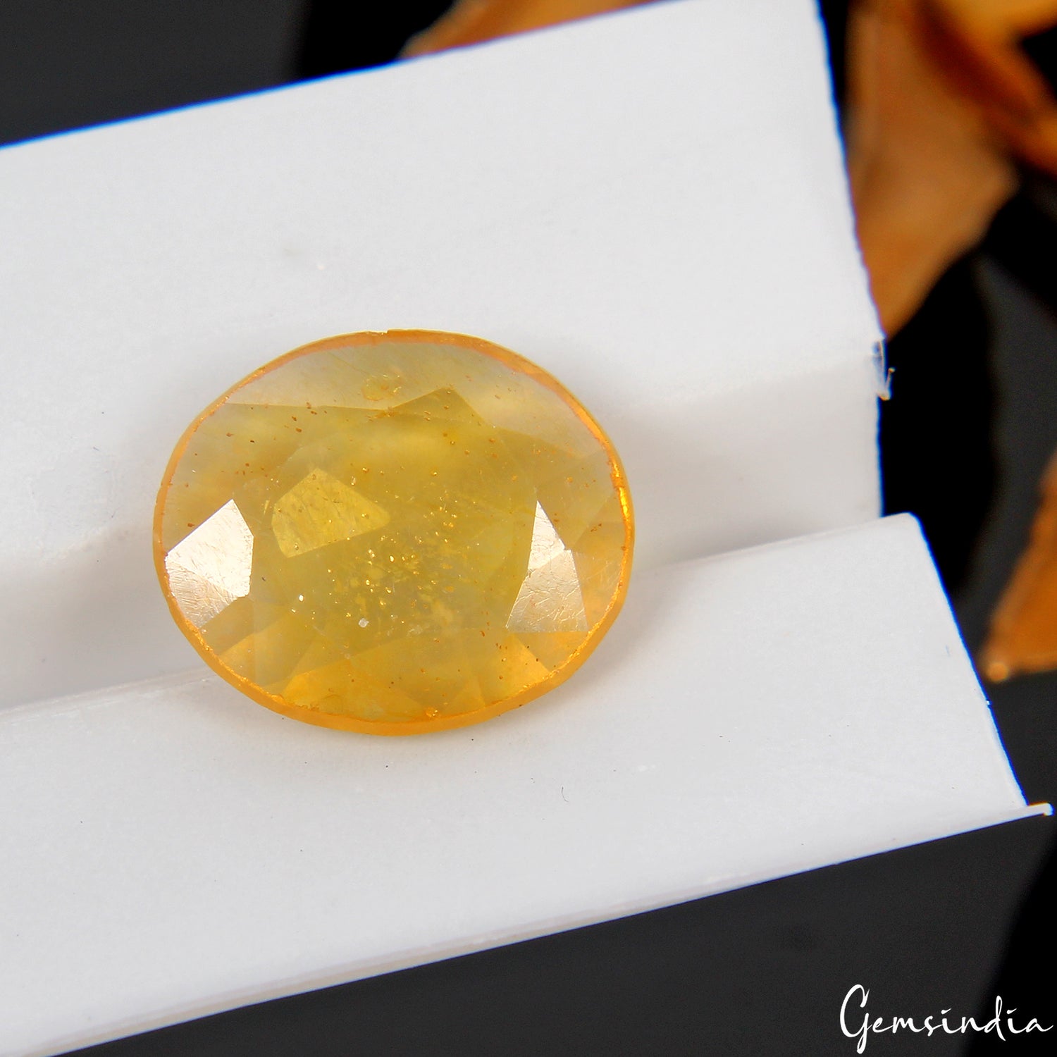 2.80 Cts Natural Ceylon Sapphire Yellow Oval Cut Untreated Certified Gemstone