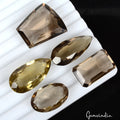 Smoky Quartz Lot, Loose Gemstone, Untreated, Brown — 5 Pieces, 27mm to 32mm, 200 Ct, Madagascar
