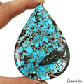 Large 490 Ct Spiderweb Turquoise Blue Pear Shape USA Arizona Loose Cab Gemstone