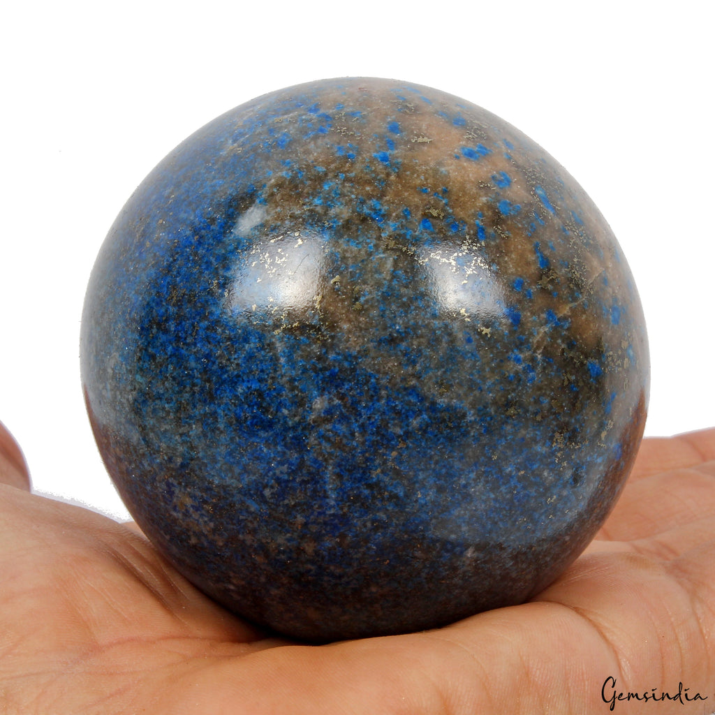 574g Lapis Lazuli Sphere Healing Crystal Natural Stone Ball Reiki Specimen~2.75"