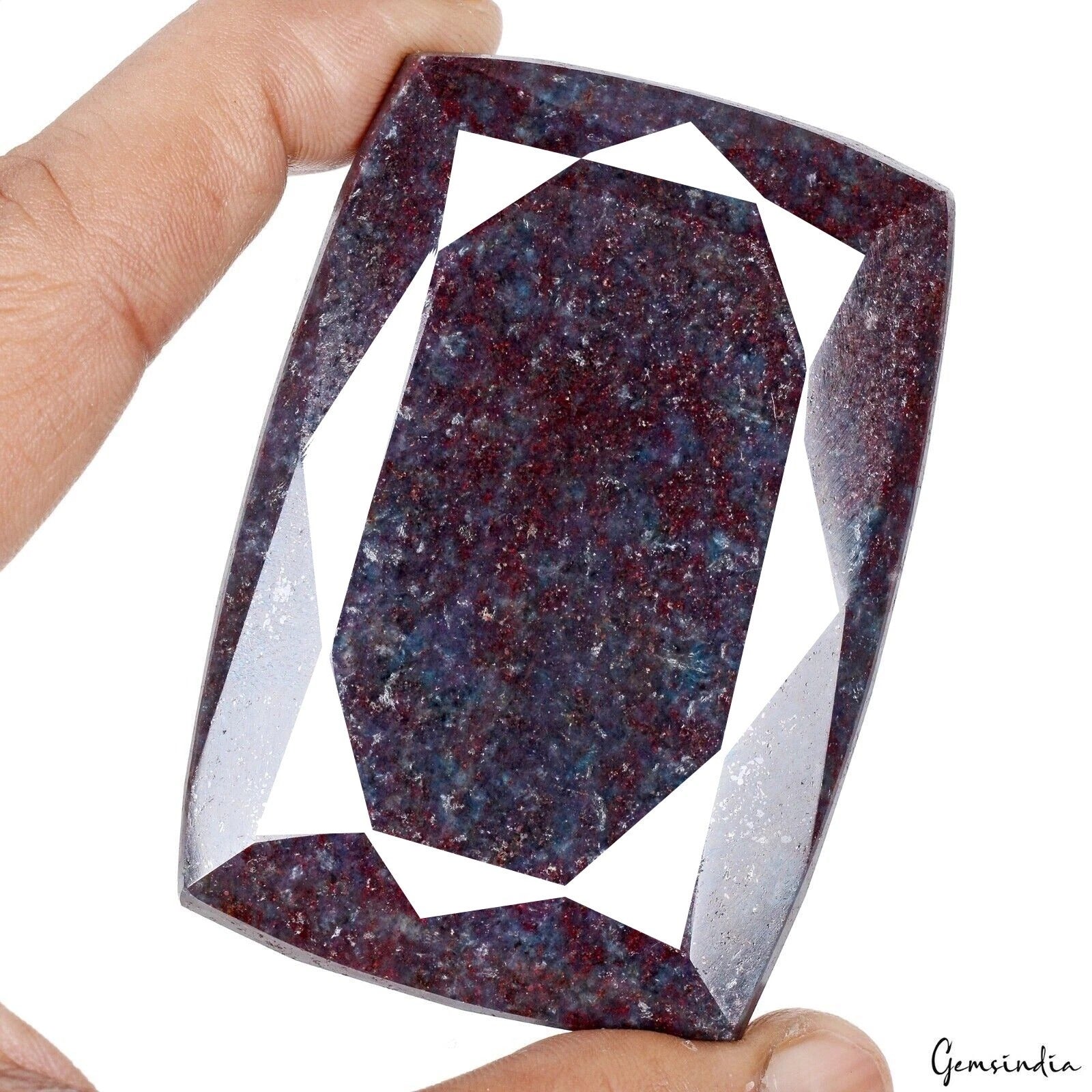 1490 Cts Natural Untreated Bi Color Ruby Kyanite Cushion Cut Huge Loose Gemstone