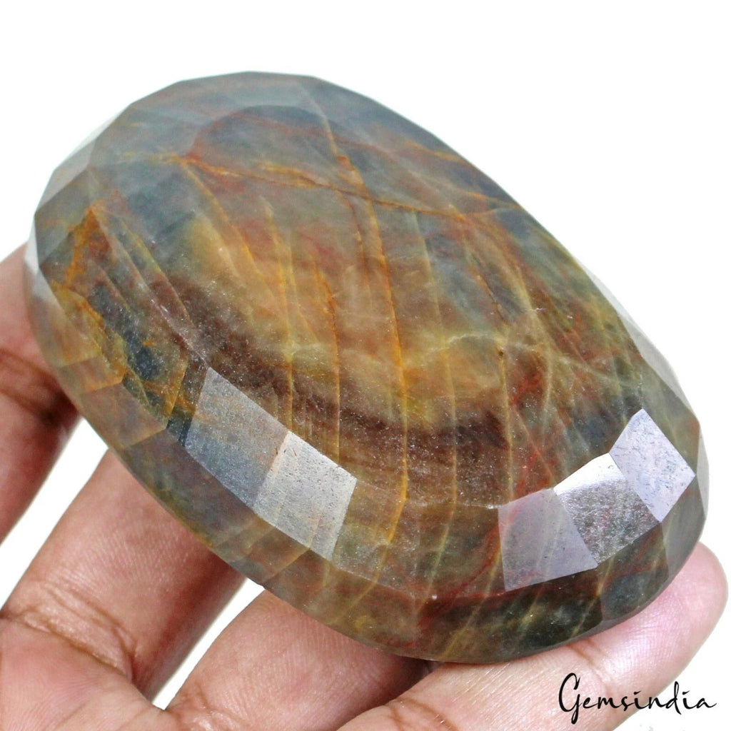 Certified 1780 Ct Natural Untreated Brown Blue Sapphire Oval Huge Size Loose Gem