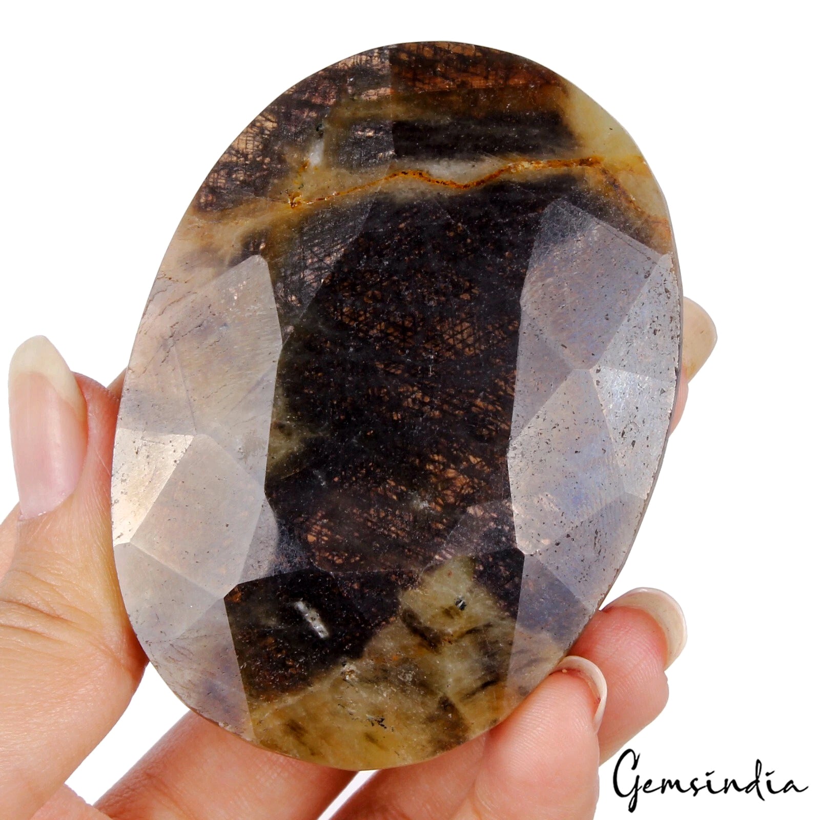 Sapphire Loose Gemstone, Untreated, Black — 71x52x29 mm, 1190 Ct, Madagascar