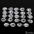 24 Pcs Natural White Quartz 11x7mm Pear Cut Untreated Loose Gemstones~77.10 Cts
