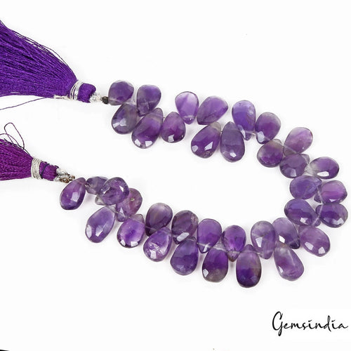 Amethyst Beaded Strand, Untreated — 10mm to 15mm, 123.20 Ct