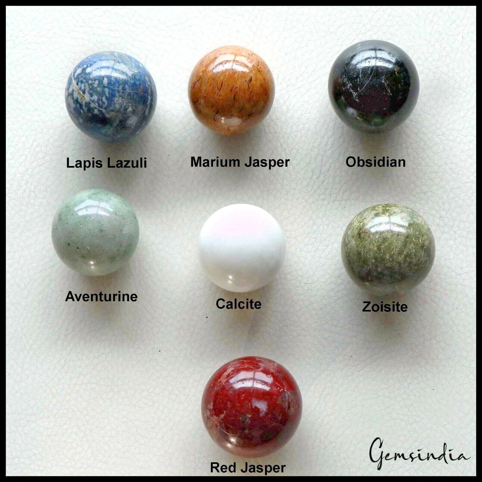 4880 Cts/7 Pcs Natural Untreated Multi Color Gems Crystal Healing Mineral Sphere