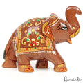 Natural Aventurine Trunk up Elephant 1730 Cts Handmade Sculpture for Home Decor