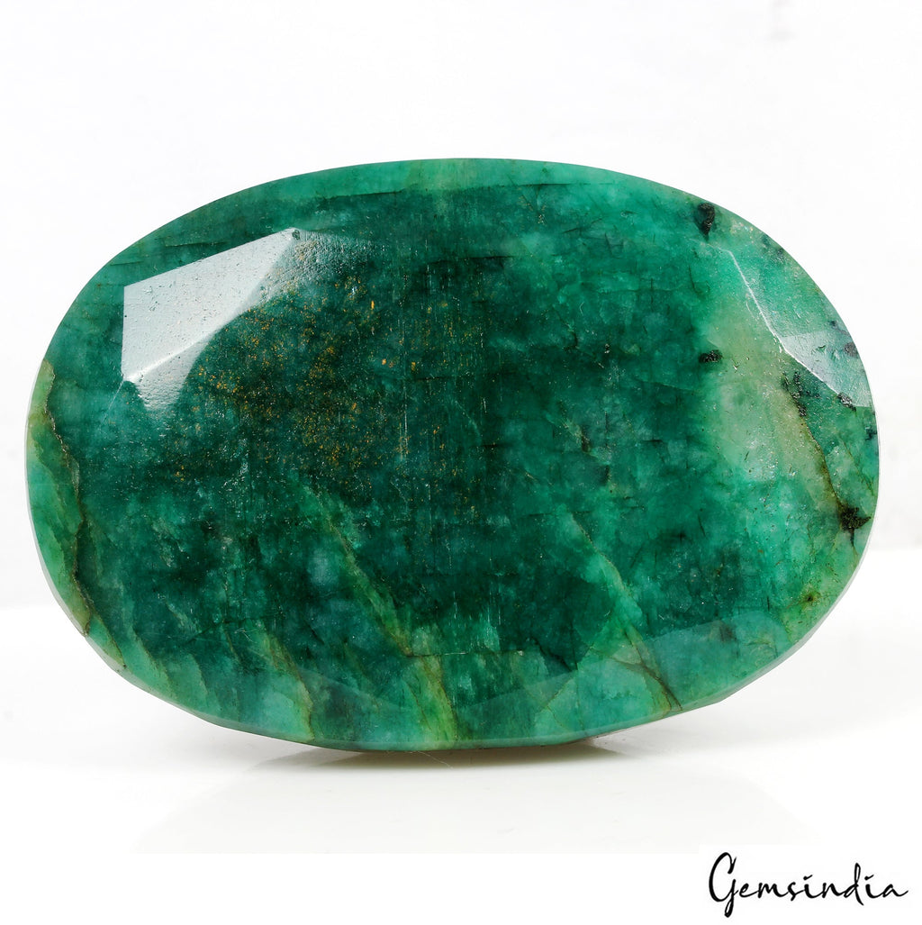 900 Ct Natural Green Blue Brazilian Emerald Oval Faceted Earth Mined Loose Gems