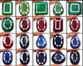 Natural 20 Pcs Ruby Emerald & Sapphire Mix Shape Loose Huge Gemstones 42-61mm