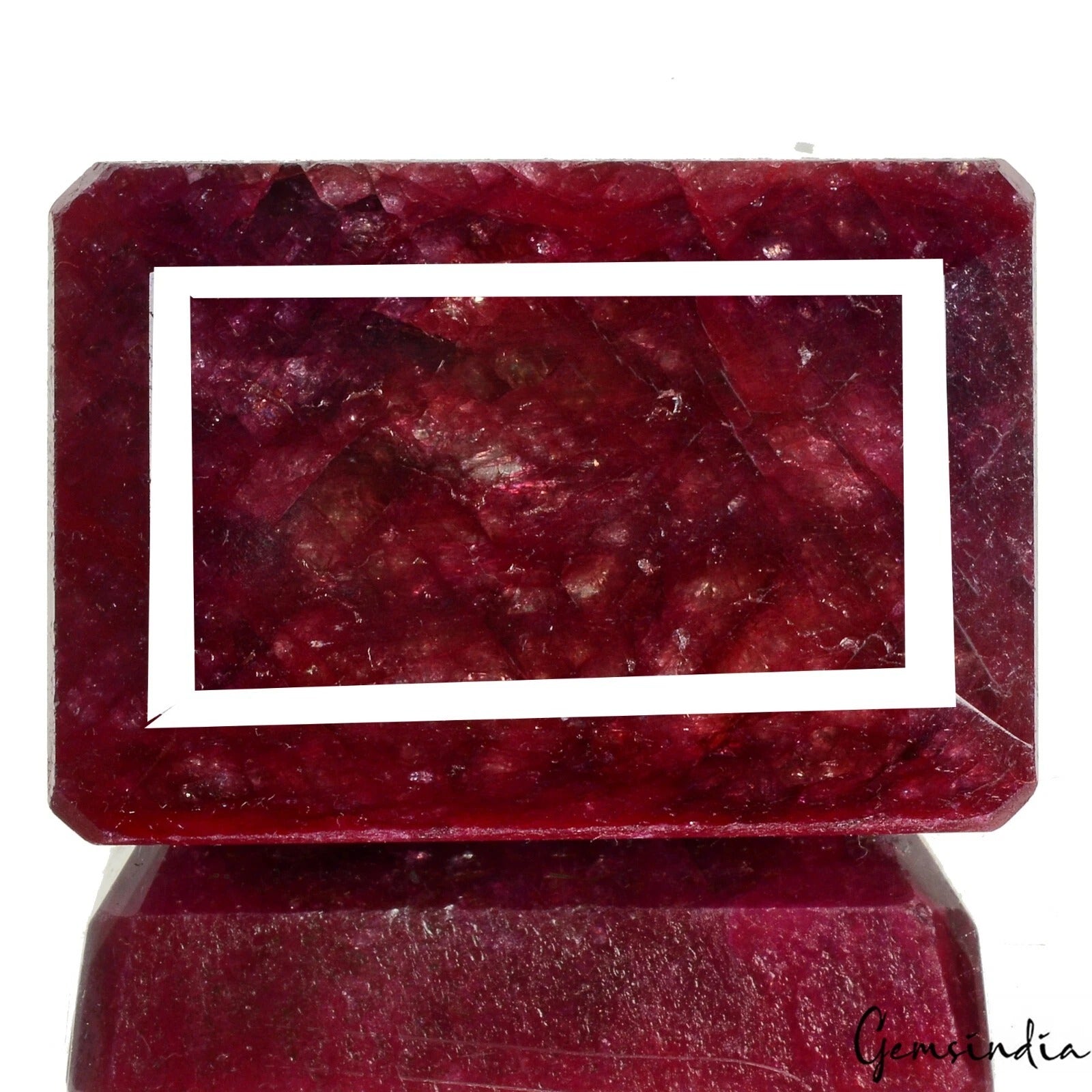 Ruby Loose Gemstone, Color Enhanced, Red — 57 x 40 x 32 mm, 1020 Ct, Madagascar