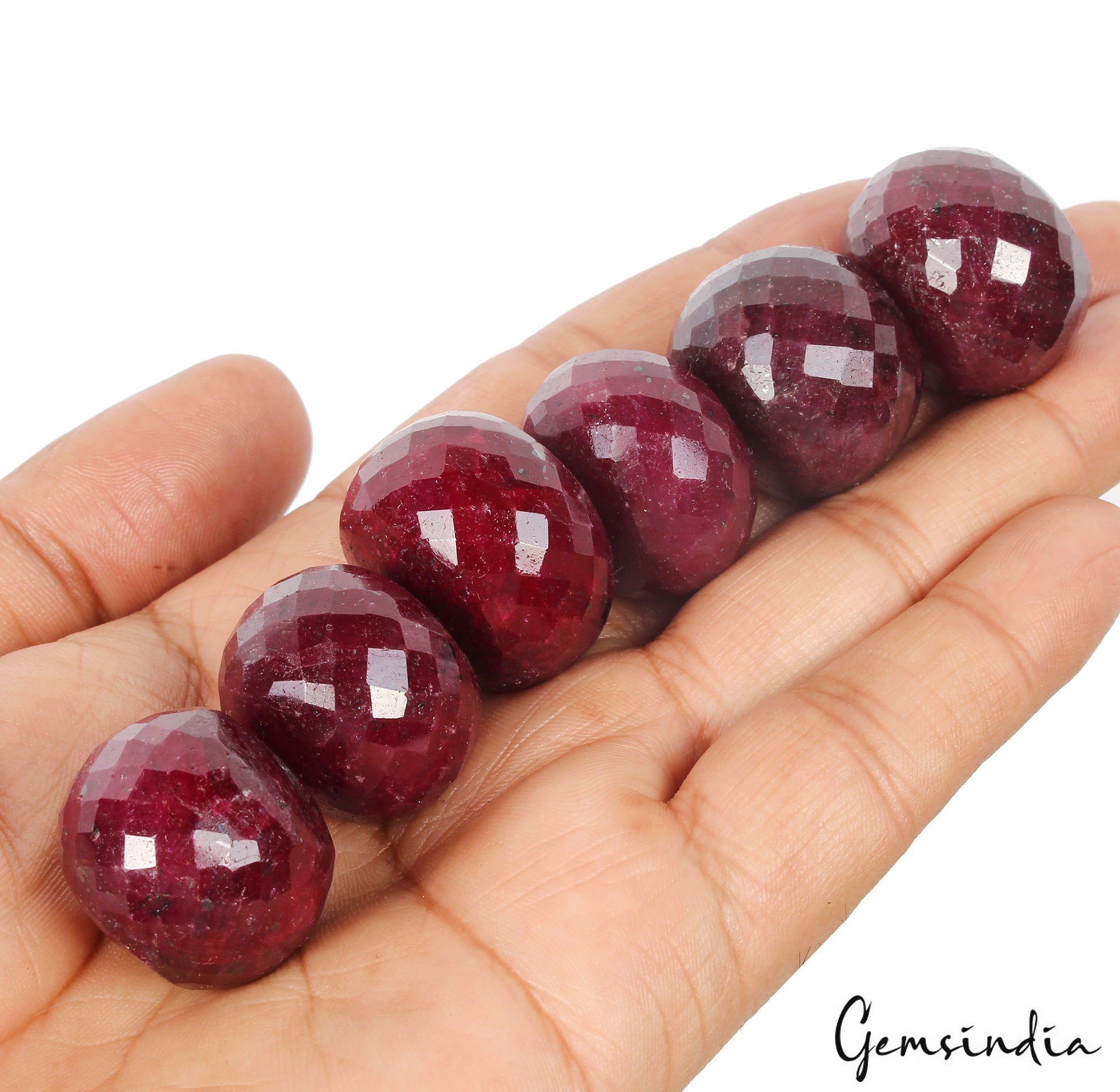 800 Ct Red Ruby Loose Beads Genuine Natural Grade AAA Gemstone Round cut 23-27mm