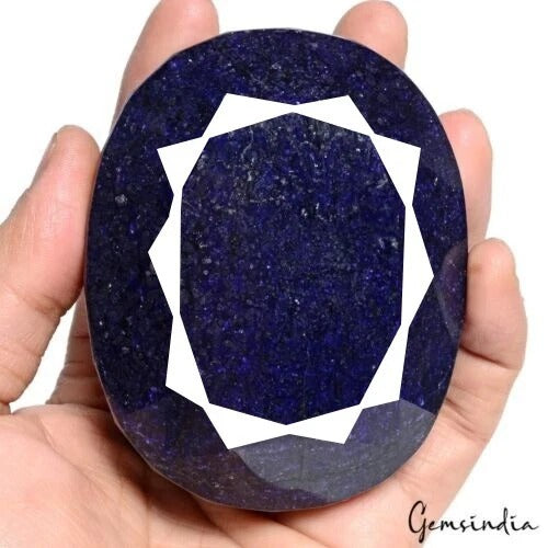 2600Ct Certified Natural Blue Sapphire Oval Cut Earth Mined Huge Museum Size Gem