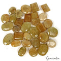 600 Ct/30 Pcs Natural Untreated Yellow Beryl Mix Cut Loose Gems Lot For Jewelry