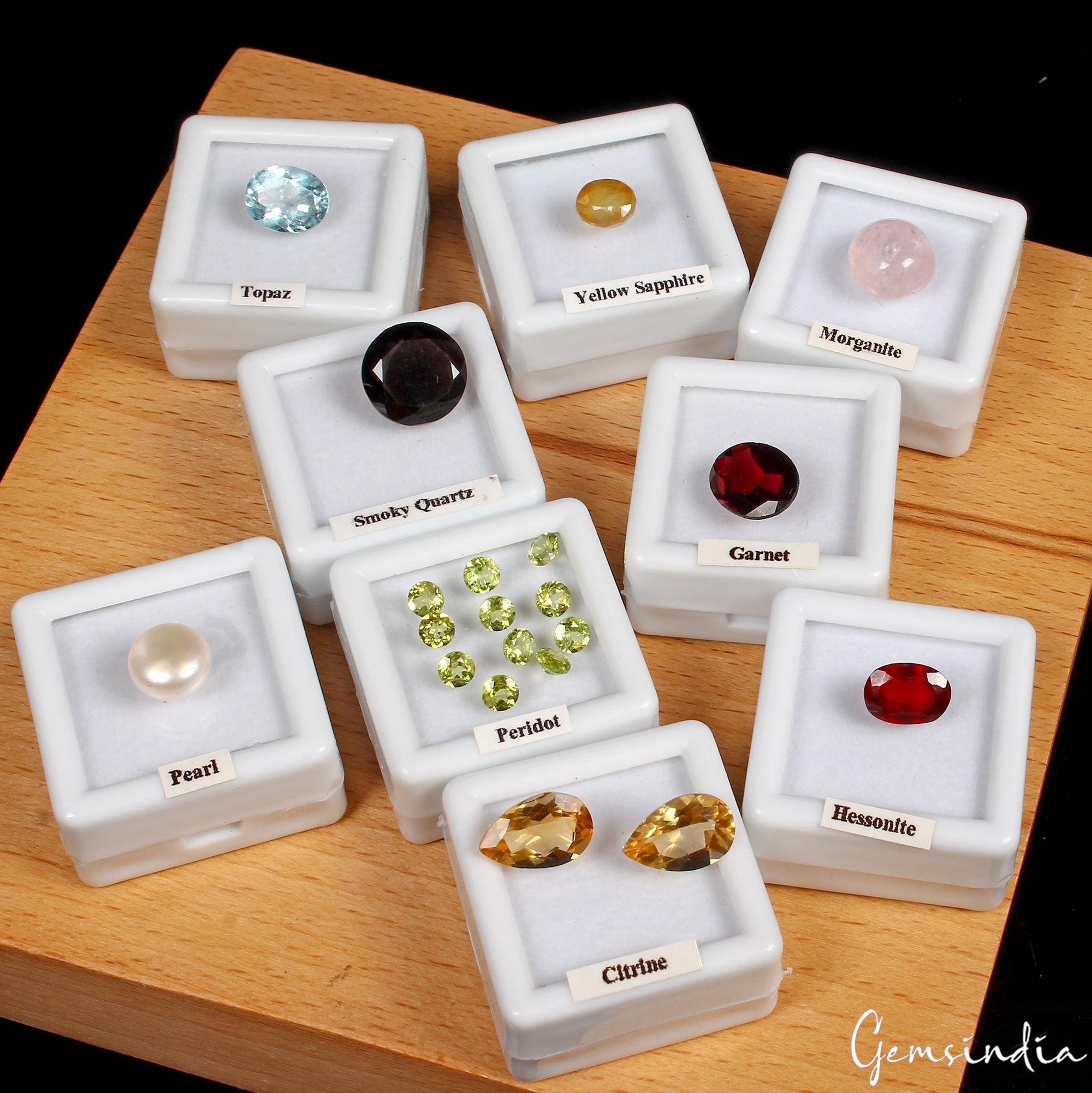 MIX LOT LOOSE FACETED NATURAL GEMSTONES MIXED GEMS WHOLESALE LOOSE GEM ~35 CTS