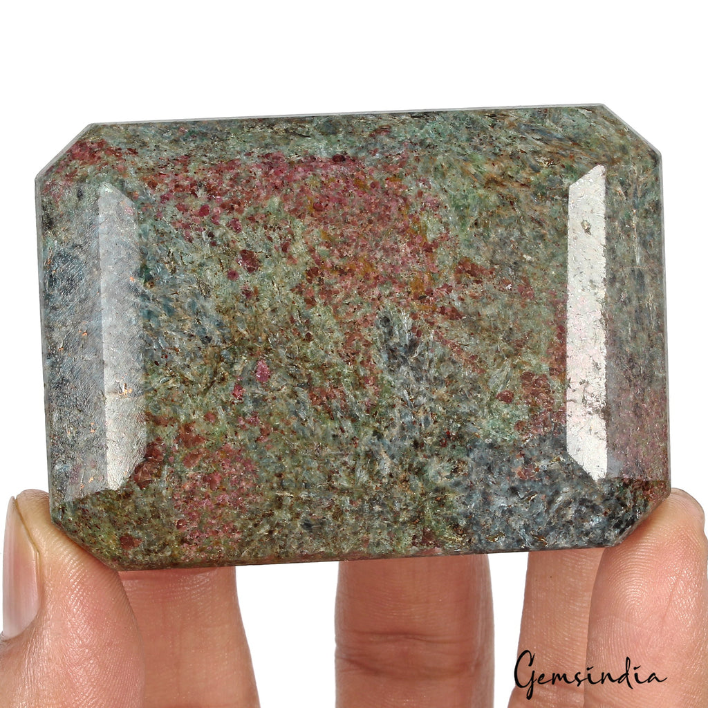 1530 Ct Natural Ruby Kyanite Octagon Cut Earth Mined Museum Size Loose Gemstone