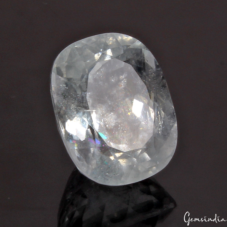 Certified 17.40Ct Santa Maria Aquamarine Gemstone From Brazil 100% Natural Color