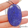 93.20 Cts Natural Blue Gold Pyrite Lapis Lazuli Oval Cab Drilled Briolette Gem