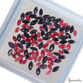 11.40 Cts/100 Pcs Natural Red Ruby Blue Sapphire Marquise Cut Gems For Jewelry
