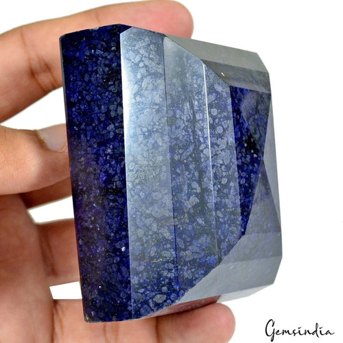 African Blue Sapphire Loose Gemstone, Color Enhanced — 71x54x47 mm, 2240 Ct, Africa