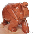 2780Ct Natural Brown Sunstone Trunk up Elephant Hand Crafted/Home Decor Gemstone