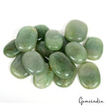 Green Aventurine Lot, Cabochon, Untreated — 15 Pieces, 43mm to 57mm, 2500 Ct