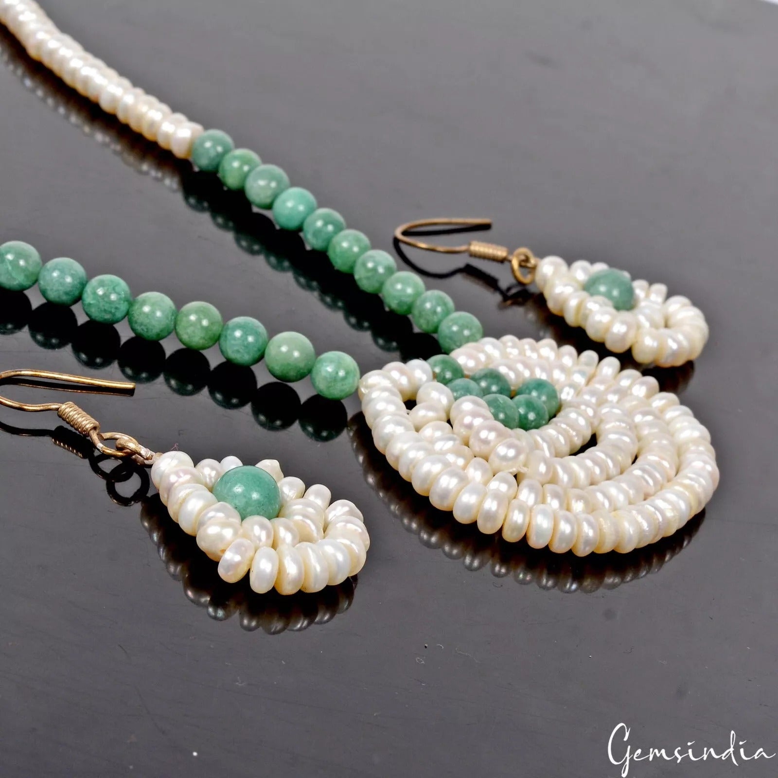 Emerald Necklace, Untreated — 20 Inch, Brazil