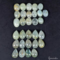 Beryl Lot, Cabochon, Untreated — 30 Pieces, 08mm to 12mm, 86.60 Ct, Brazil