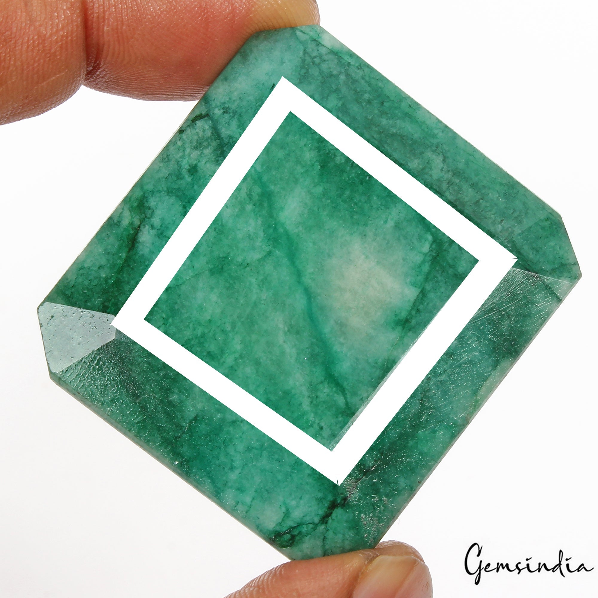 Certified 230 Cts Natural Brazilian Green Emerald Octagon Cut Gem For Pendant