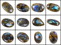 1640 Cts/12 Pcs Natural Untreated Blue Shine Labradorite Mix Cab Loose Gems Lot