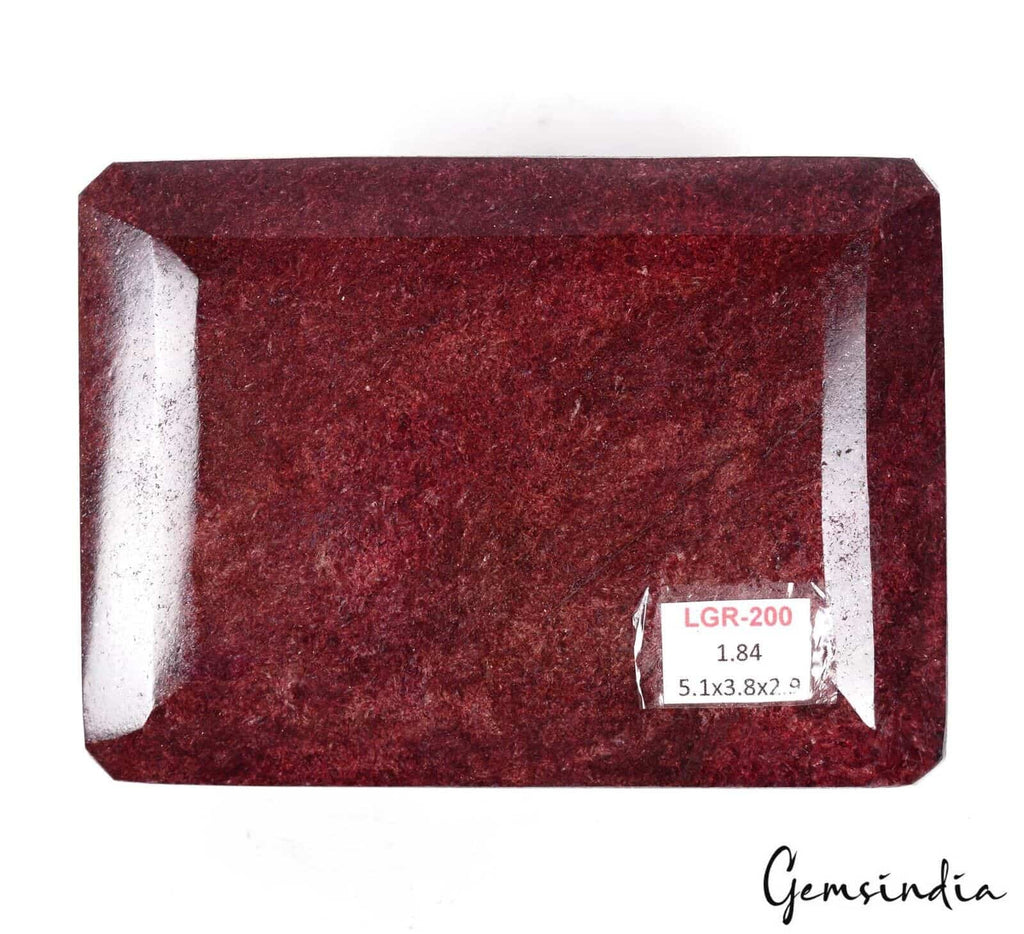 1.8 Kilo Natural Huge Red Ruby Octagon Cut Museum Grade Loose Gemstone