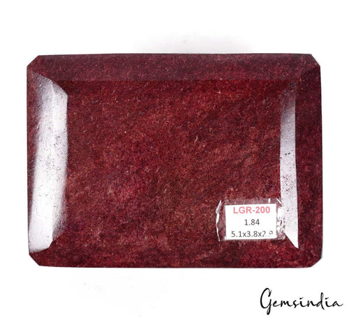 1.8 Kilo Natural Huge Red Ruby Octagon Cut Museum Grade Loose Gemstone