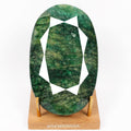 3750 Carat Natural Huge Green Emerald Earth-Mined Museum Size Oval Cut Gemstone