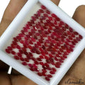23.40 Ct/150 Pcs Natural Red Ruby Marquise Calibrated 4x2mm Gem Lot For Jewelry