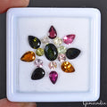 Tourmaline Lot, Loose Gemstone, Untreated, Multi Color — 16 Pieces, 4mm to 8mm, 8.00 Ct, Mozambique