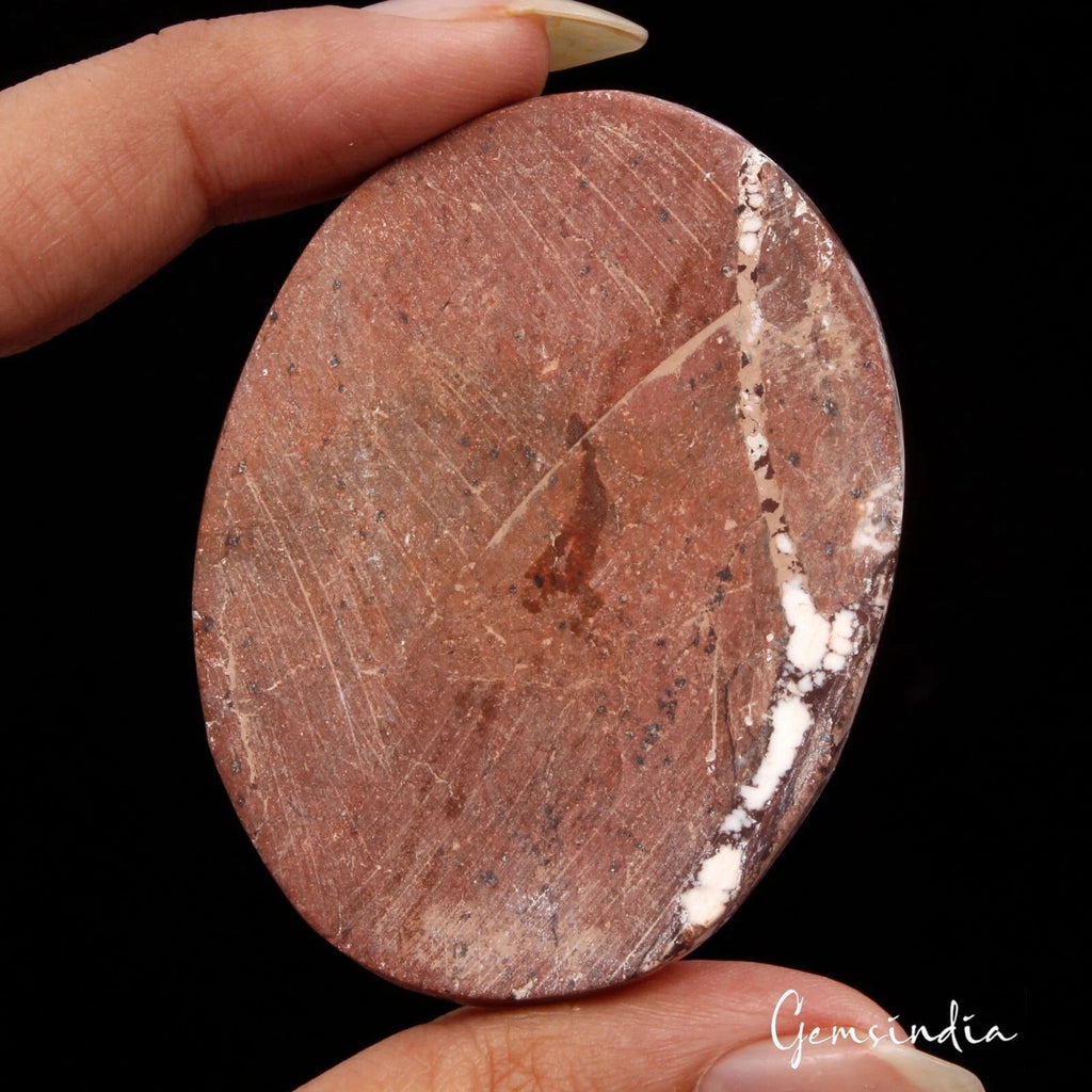 140 Ct Natural Untreated White Buffalo Turquoise Oval Loose Gemstone For Pendant